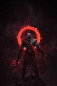 Kratos No Mercy Mode (750x1334) Resolution Wallpaper