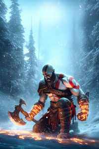 Kratos One Man Army (800x1280) Resolution Wallpaper