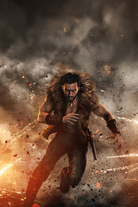 Kraven The Hunter Strikes (1080x2280) Resolution Wallpaper