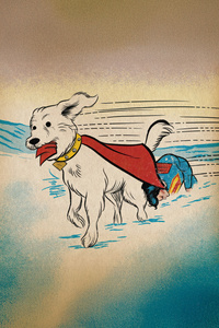 Krypto Saving Superman Life (750x1334) Resolution Wallpaper
