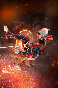 Kumo Suits Spiderman (1125x2436) Resolution Wallpaper