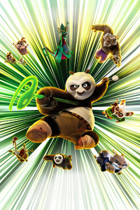Kung Fu Panda 4 Movie 5k (1125x2436) Resolution Wallpaper