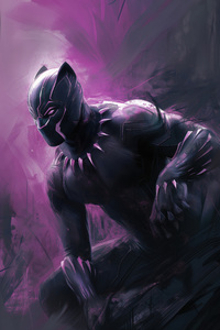 Lack Panther Timeless Majesty (640x1136) Resolution Wallpaper
