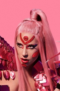 Lady Gaga Chromatica (240x400) Resolution Wallpaper