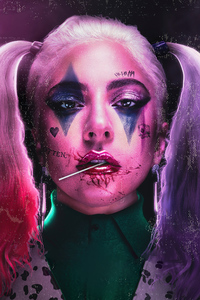 1440x2960 Lady Gaga X Harley Quinn