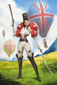 Lady Great Britain (320x480) Resolution Wallpaper