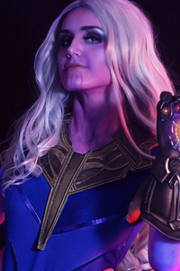 Lady Thanos (1440x2960) Resolution Wallpaper