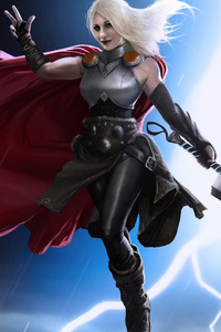 Lady Thor (480x854) Resolution Wallpaper