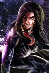 Lady Venom 4k Artwork (1080x2160) Resolution Wallpaper
