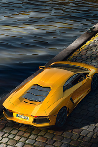 Lambo Aventador 4k (1440x2960) Resolution Wallpaper
