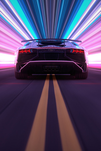Lamborghini Aventador Retro 5k (1080x1920) Resolution Wallpaper