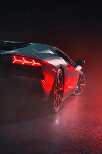 Lamborghini Aventador S In Full Throttle 5k (320x480) Resolution Wallpaper