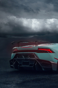 Lamborghini Aventador Sky Blue (640x1136) Resolution Wallpaper