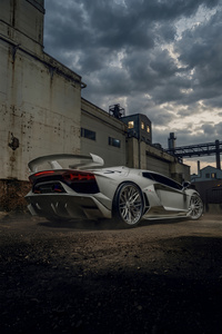 Lamborghini Aventador Svj Italian Thunder Machine (1080x1920) Resolution Wallpaper