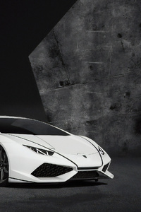 Lamborghini Aventador White (320x568) Resolution Wallpaper