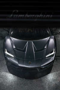 Lamborghini Centenario Rain 8k (640x1136) Resolution Wallpaper