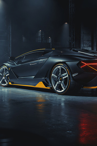 Lamborghini Centenario Rear 2020 (640x960) Resolution Wallpaper