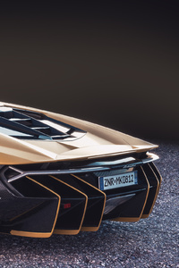 Lamborghini Centenario Rear (320x568) Resolution Wallpaper