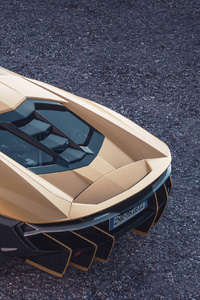 Lamborghini Centenario Upper View (320x568) Resolution Wallpaper
