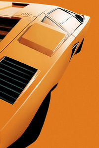 Lamborghini Countach Digital Art 5k (1080x1920) Resolution Wallpaper