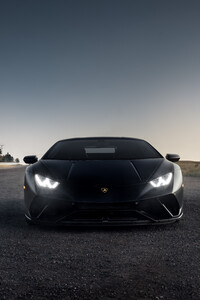Lamborghini Huracan Performante Front Look (480x800) Resolution Wallpaper
