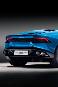 Lamborghini Huracan Spyder Convertible Rear (1080x2280) Resolution Wallpaper
