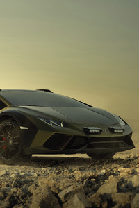 Lamborghini Huracan Sterrato 2023 10k (1080x1920) Resolution Wallpaper