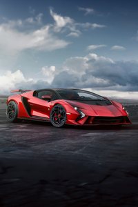 1440x2960 Lamborghini Invencible Front View 8k
