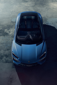1440x2960 Lamborghini Lanzador Upper View