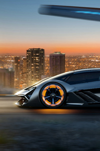 Lamborghini Terzo Millennio 2017 Concept Car (1080x1920) Resolution Wallpaper