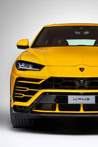 Lamborghini Urus Front View (640x1136) Resolution Wallpaper