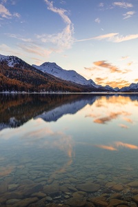 1080x2280 Landscape Water Reflection Mountains 4k