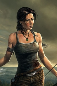 2160x3840 Lara Croft 8k Artwork