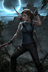 Lara Croft Shadow Of The Tomb Raider 4k (750x1334) Resolution Wallpaper