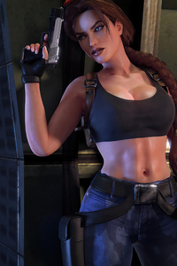 240x320 Lara In Tomb Raider 3 Nevada