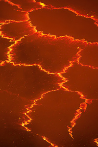 Lava Lake Active Valcano (640x1136) Resolution Wallpaper