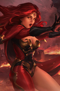Legend Of Ace Flame Maiden Hill (480x854) Resolution Wallpaper