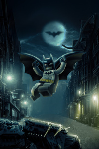 Lego Batman Masterpiece (1280x2120) Resolution Wallpaper