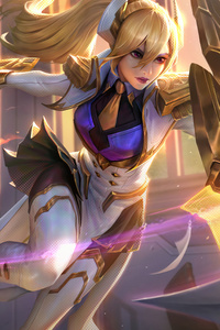 Leona And Support League Of Legends 8k (320x568) Resolution Wallpaper