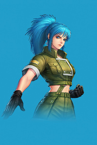Leona Heidern The King Of Fighters (360x640) Resolution Wallpaper