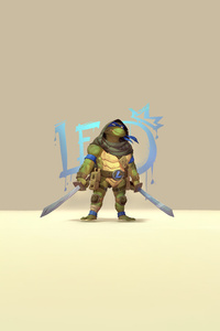 Leonardo In Teenage Mutant Ninja Turtles 4k (640x960) Resolution Wallpaper