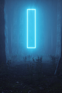 Light Portal In Forest 4k (240x320) Resolution Wallpaper
