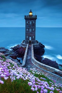 Lighthouse Spring (720x1280) Resolution Wallpaper