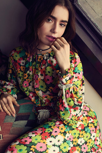 1440x2960 Lily Collins 2021