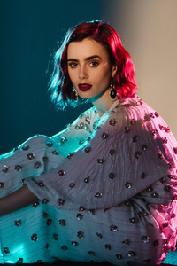 Lily Collins Glamour Photoshoot