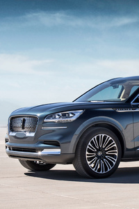 Lincoln Aviator 2018 Side View (640x960) Resolution Wallpaper