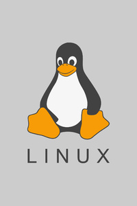 1242x2688 Linux Tux Minimalism 4k