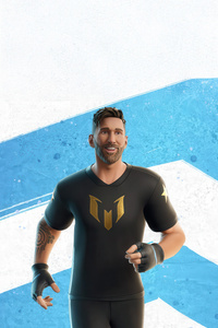 Lionel Messi In Fortnite (800x1280) Resolution Wallpaper