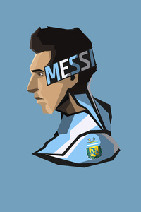 Lionel Messi Minimalism 8k