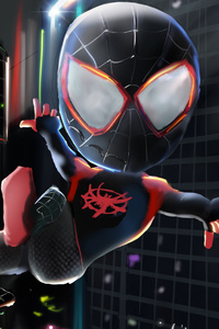 Little Spiderman And Gwen Stacy (480x800) Resolution Wallpaper